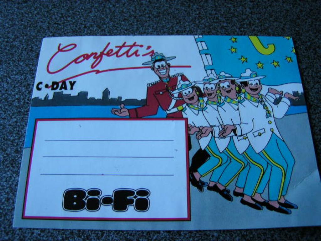 Oude sticker Confetti's, Enlèvement ou Envoi, Comme neuf