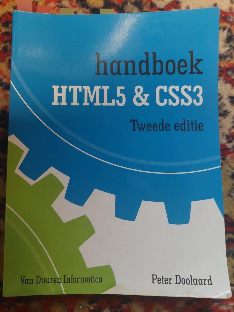 Handboek HTML5 en CSS3 2de uitg, Livres, Enlèvement, Comme neuf, Langage de programmation ou Théorie, Peter Doolaard