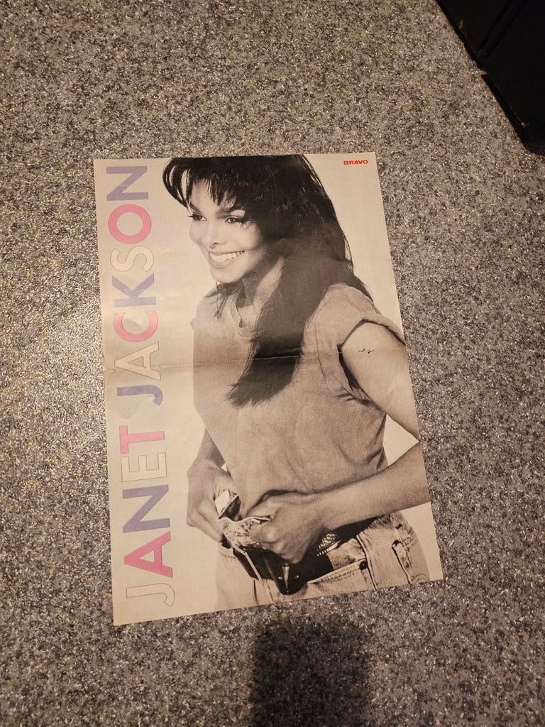 Janet Jackson A3-poster - Bravo magazine, Verzamelen, Ophalen of Verzenden, Zo goed als nieuw