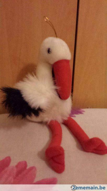 peluche cigogne à pendre, Neuf