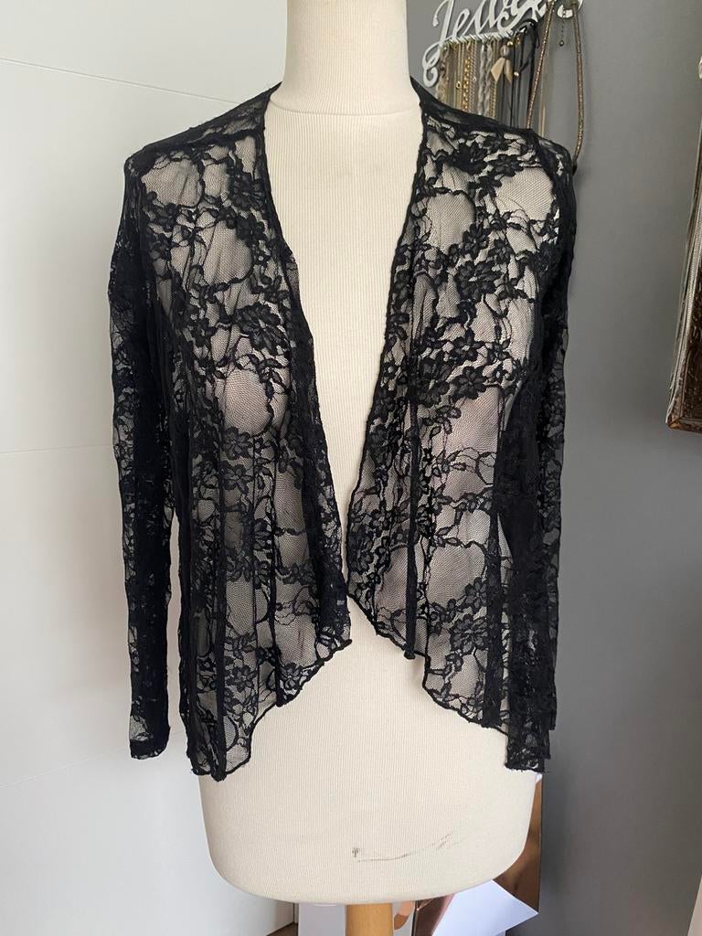 Cardigan dentelle, Enlèvement ou Envoi, Comme neuf, Taille 36 (S), Noir