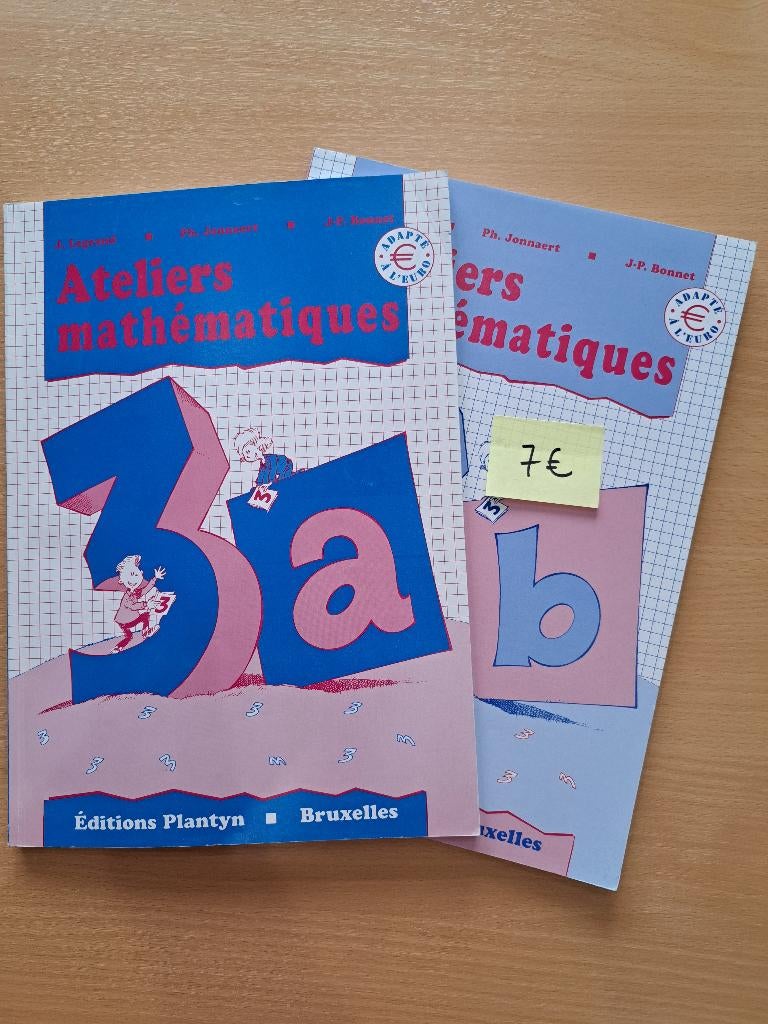 Ateliers mathématiques 3 - Manuel scolaire math, Enlèvement, Comme neuf, Primaire, Mathématiques A
