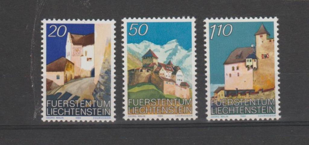 Liechtenstein 1986 Château de Vaduz **, Envoi, Autres pays, Non oblitéré