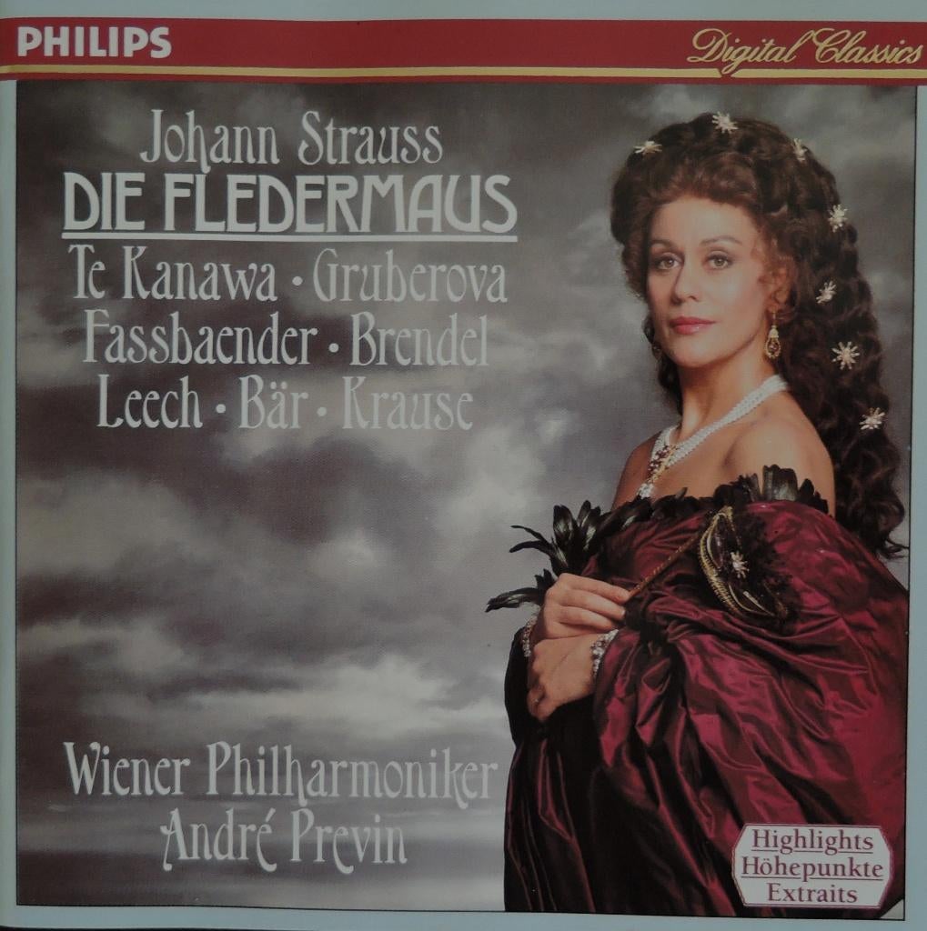 Die Fledermaus / J. Strauss - Wiener Philharmoniker / Prévin, Enlèvement ou Envoi, Comme neuf, Opéra ou Opérette