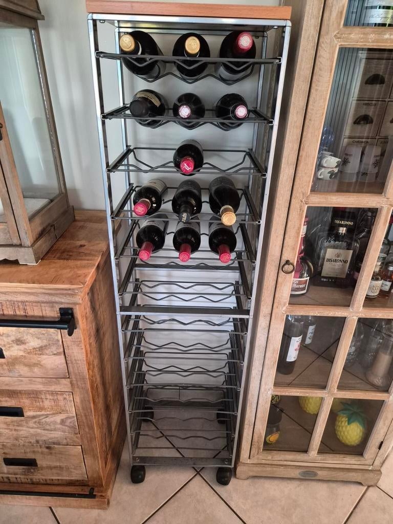 Étagère pour bouteilles, Ophalen, Hout