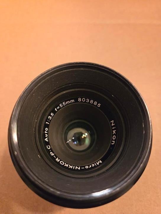 Nikon lens Micro-Nikkor-P C Auto f=55mm 1:3.5, Audio, Tv en Foto, Fotocamera's Analoog, Ophalen of Verzenden, Zo goed als nieuw
