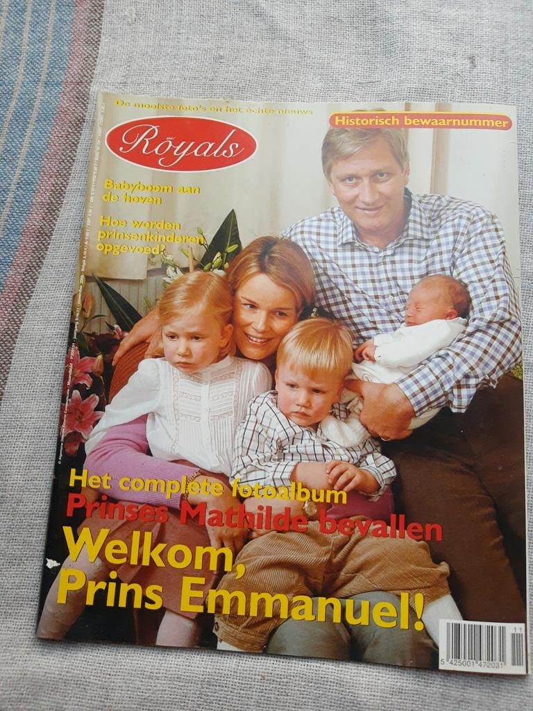 Tijdschrift Royals, geboorte prins Emmanuel, 2005, Boeken, Ophalen of Verzenden, Zo goed als nieuw