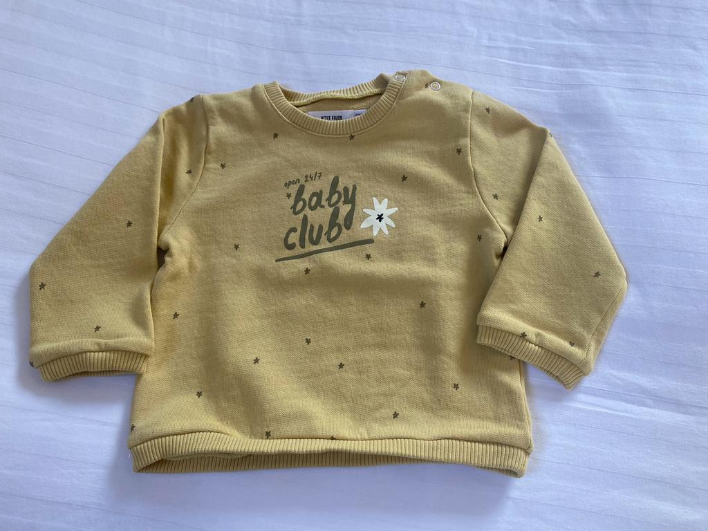Nieuw okergele sweater Filou & Friends maat 9 maat, Kinderen en Baby's, Nieuw, Filou & Friends, Ophalen of Verzenden, Truitje of Vestje