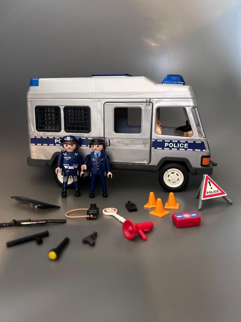 Playmobil 4023 - Camionnette / Fourgon de police (lumière), Enlèvement, Utilisé, Ensemble complet