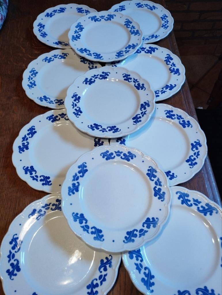 Assiettes à dessert Boch Coronation bleu, Enlèvement