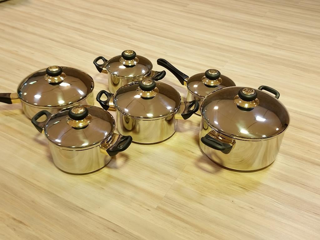 kookpotten, Ophalen of Verzenden, Zo goed als nieuw, Overige materialen, Pannenset