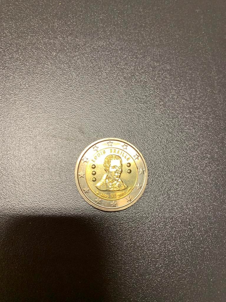 2 euro munt Louis Braille, Enlèvement ou Envoi