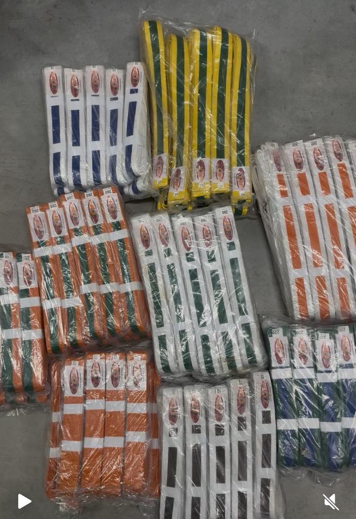 vechtsport banden/gordels, Sport en Fitness, Vechtsporten en Zelfverdediging, Ophalen of Verzenden, Nieuw, Vechtsportkleding