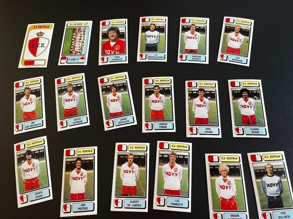 Panini stickers KV Kortrijk 1983 'compleet' 18 stuks, Verzamelen, Verzenden, Zo goed als nieuw, Poster, Plaatje of Sticker