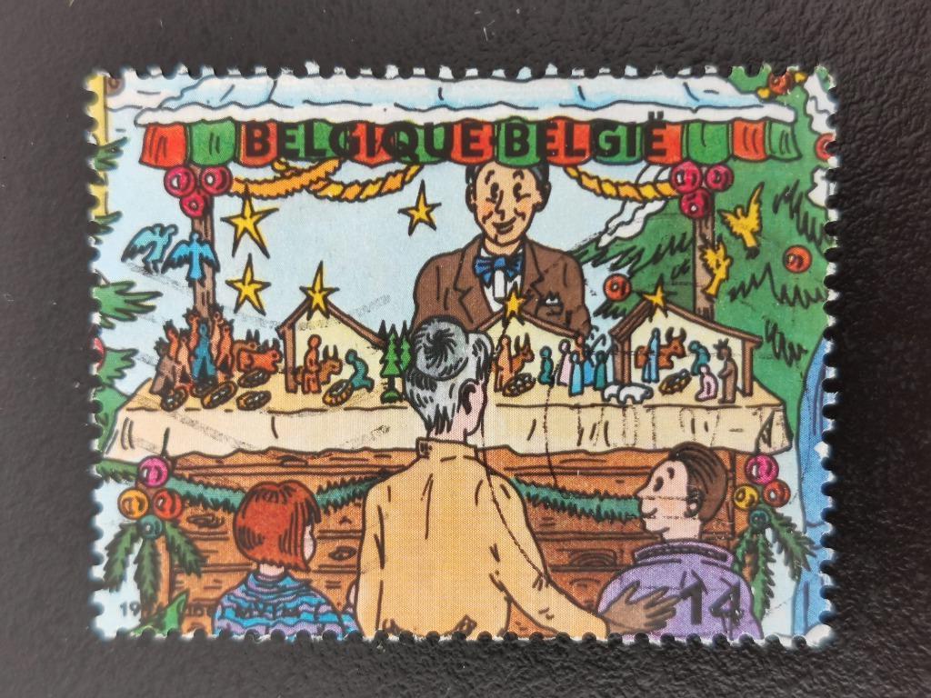 Belgie 1996 - Kerstmis - Kerstmarkt, Ophalen of Verzenden, Gestempeld, Kerst