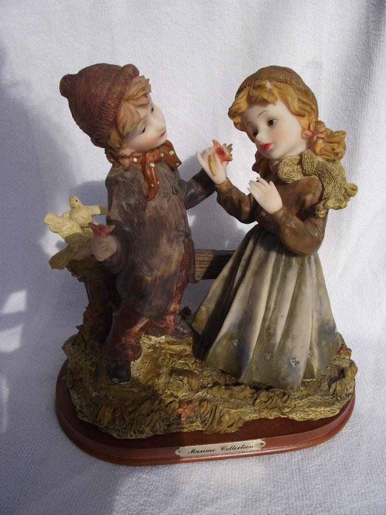 statuettes sur socle Maxime Collection ; très bonne état, Enlèvement ou Envoi, Utilisé, Humain