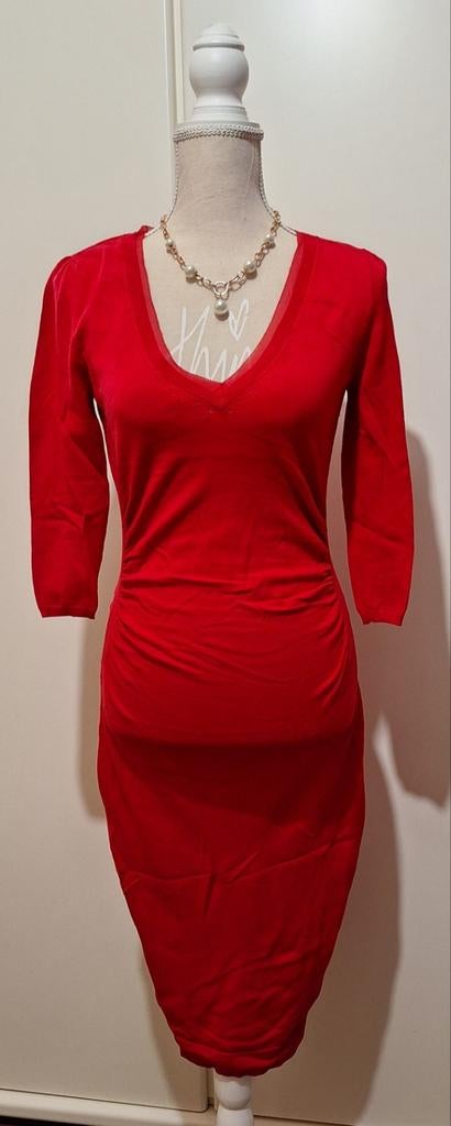 prachtige lange  jurk tot onder de knie merk " coast maat M, Kleding | Dames, Maat 38/40 (M), Nieuw, Ophalen of Verzenden, Coast
