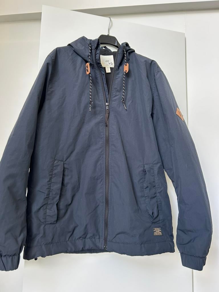 Blauwe regenjas maat S, Caravanes & Camping, Vêtements de pluie, Enlèvement ou Envoi, Comme neuf, Imperméable, Heren