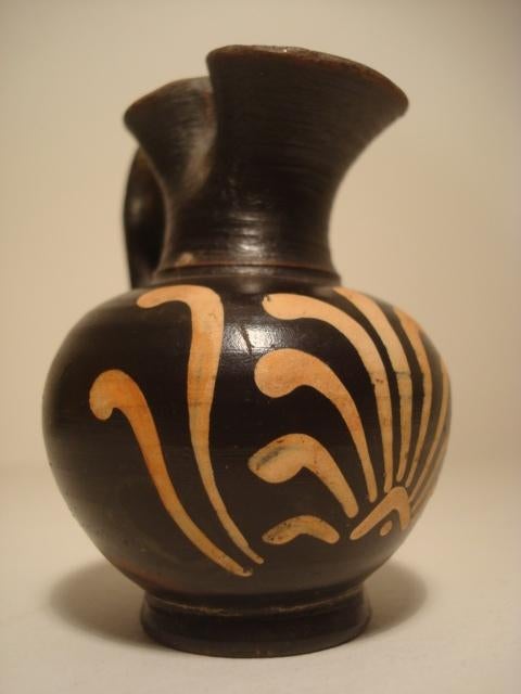Archéologie Antiques Objet de fouille  Oenochoé Grande Grèce, Enlèvement