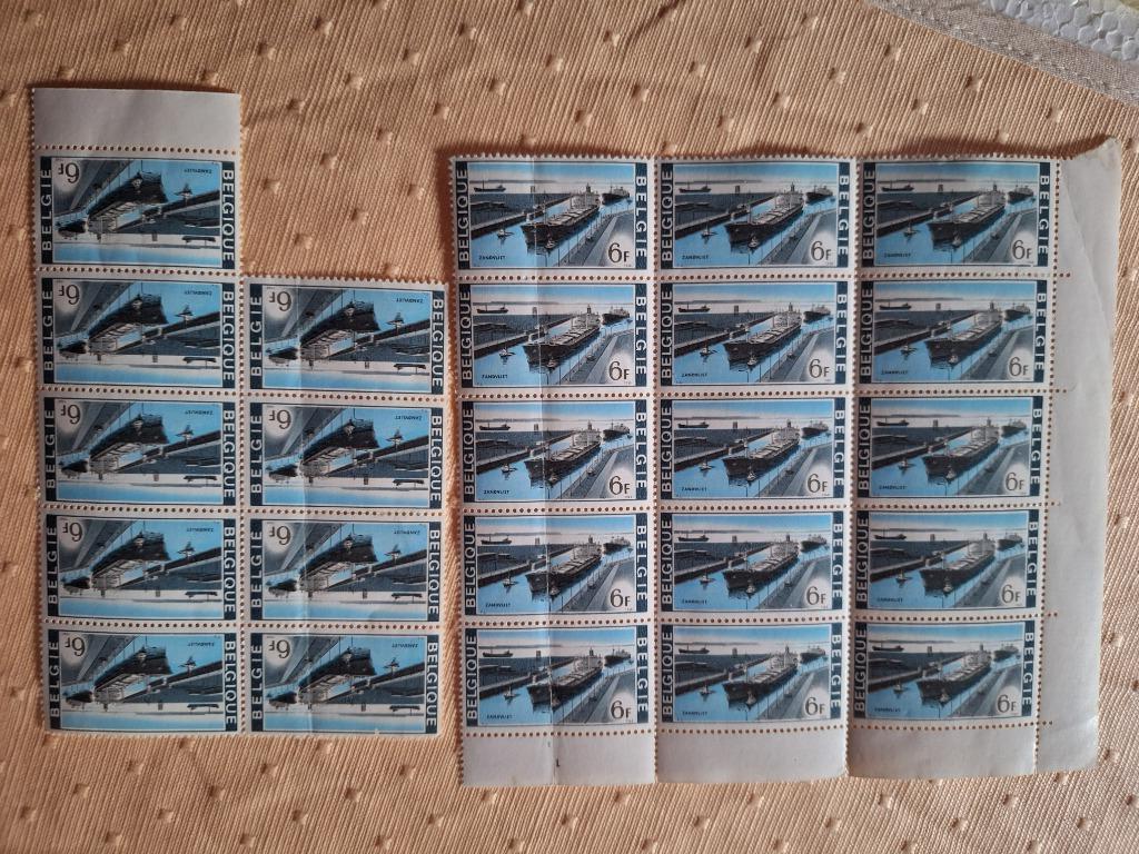 24 Belgische postzegels Zandvliet, Ophalen of Verzenden, Postfris