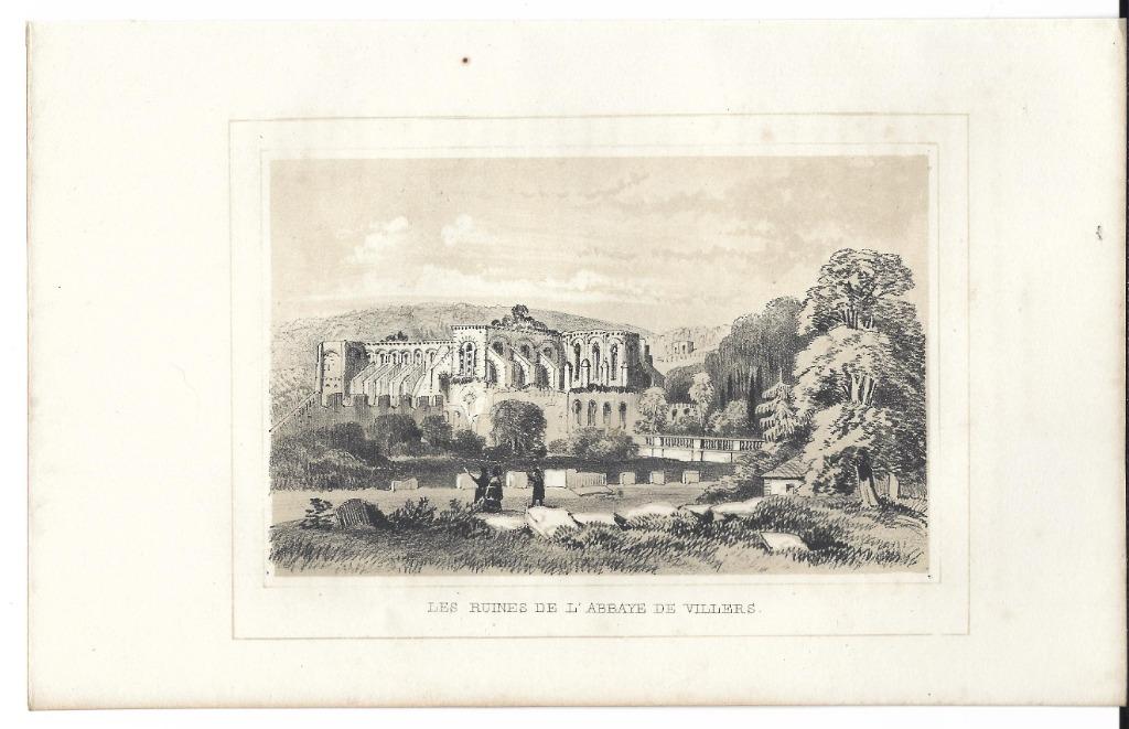 1844 - les ruines de abbaye de Villers la Ville, Envoi