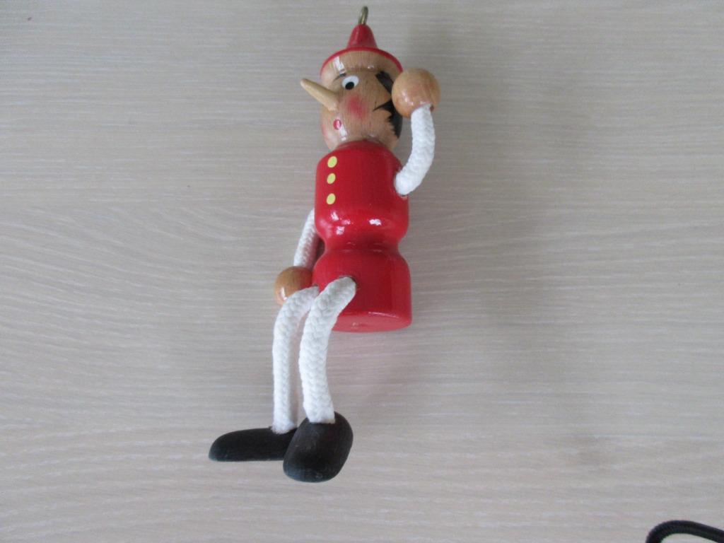 Leuk houten mannetje in de vorm van Pinokkio, Antiek en Kunst, Ophalen