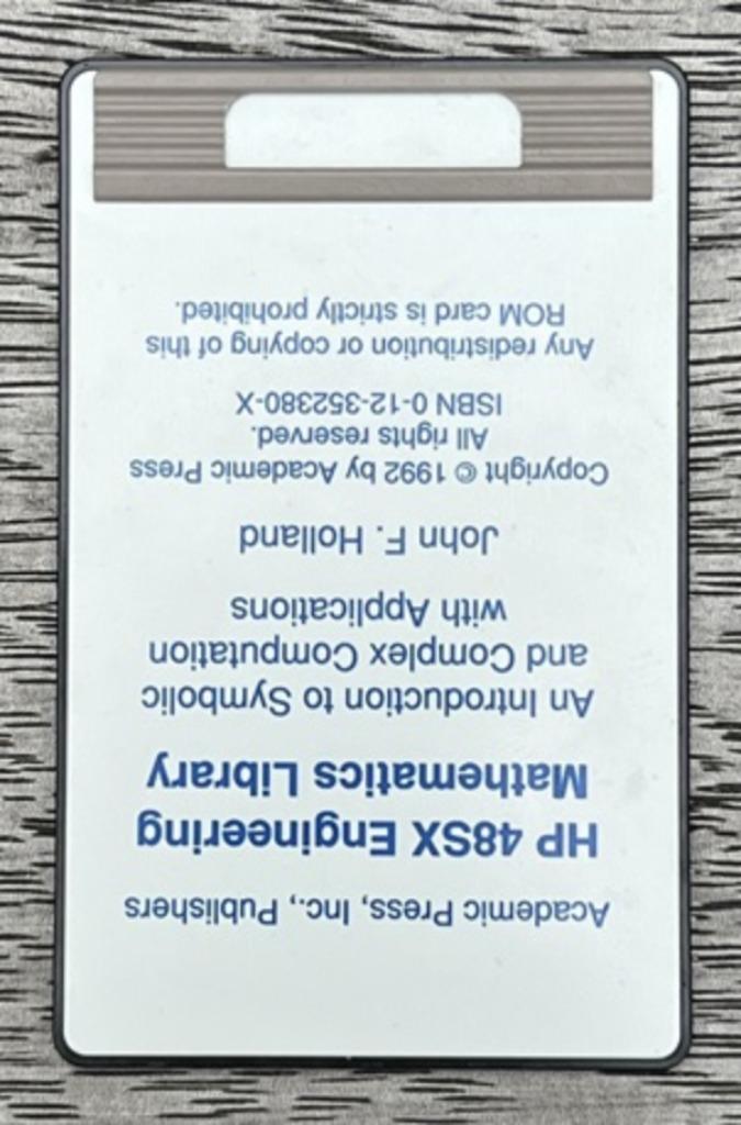 HP 48SX Engineering Mathematics Library (livre incl.) - Rare, Enlèvement ou Envoi, Calculatrices graphique, Utilisé
