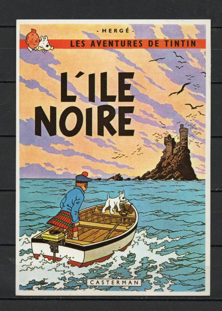 Carte postale :  Tintin/ L'Ile Noire - édition Arno 16, Enlèvement
