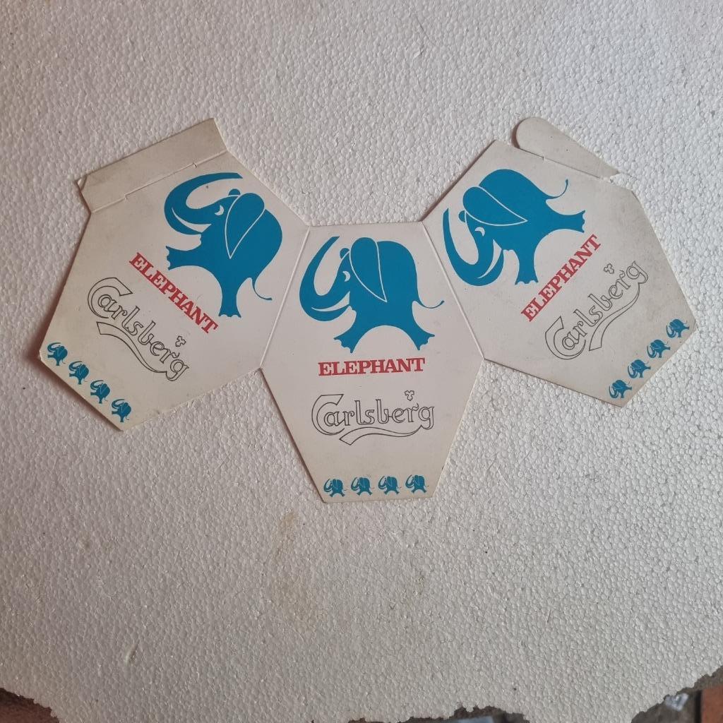 Publicité de table Carlsberg Elephant, Collections, Enlèvement ou Envoi, Utilisé, Panneau, Plaque ou Plaquette publicitaire, Autres marques