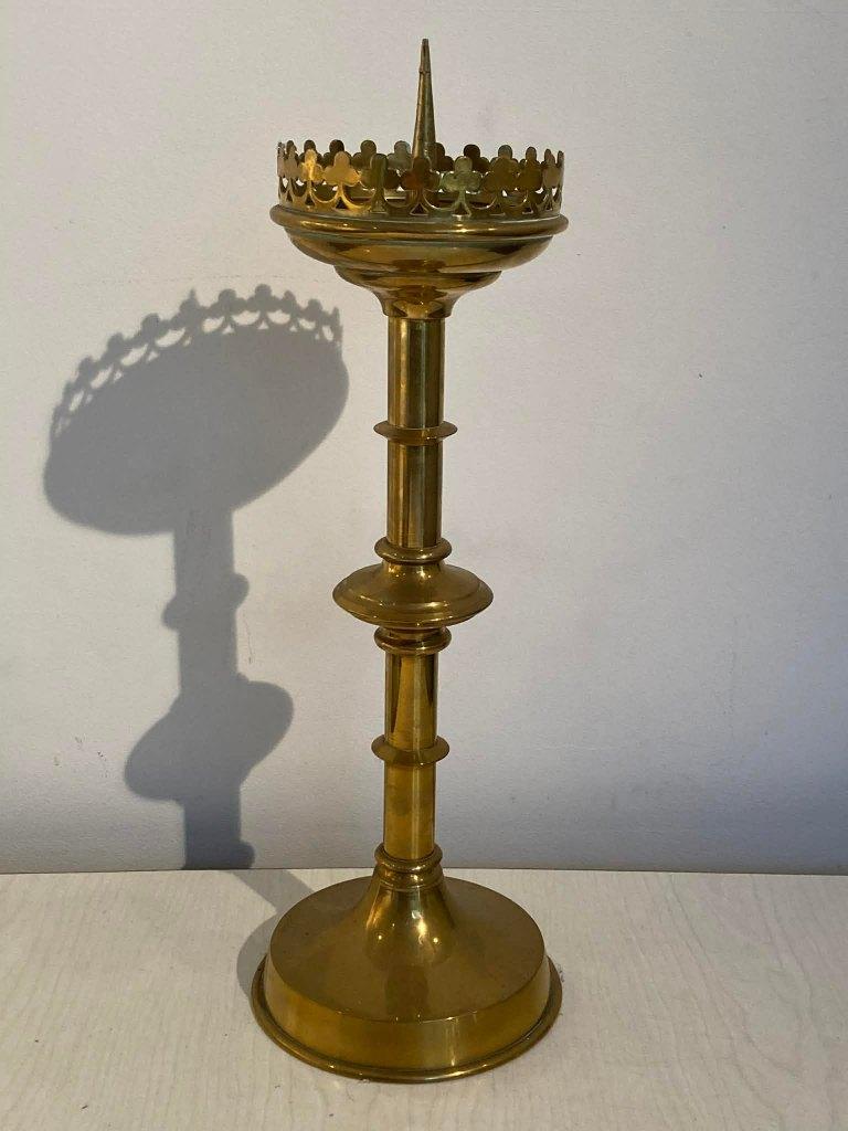 kandelaar kerk (43 cm), Antiek en Kunst, Ophalen of Verzenden