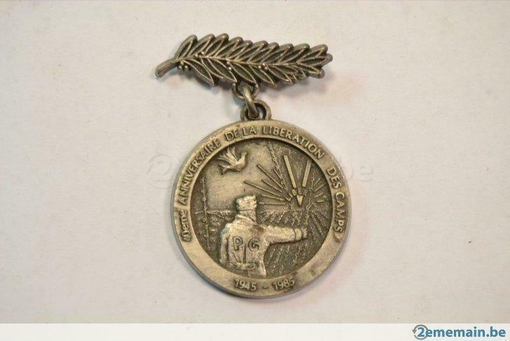 Medaille 40ste verjaardag van de bevrijding van de kampen, Verzamelen, Militaria | Algemeen, Ophalen of Verzenden