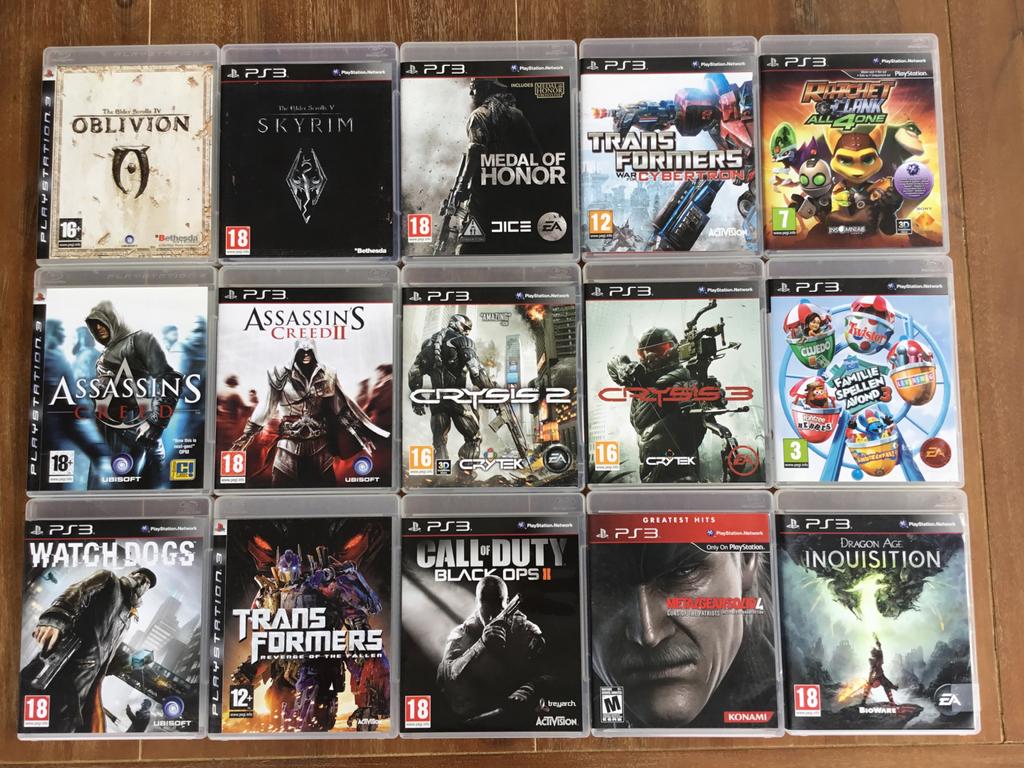 PS3 games, Enlèvement ou Envoi