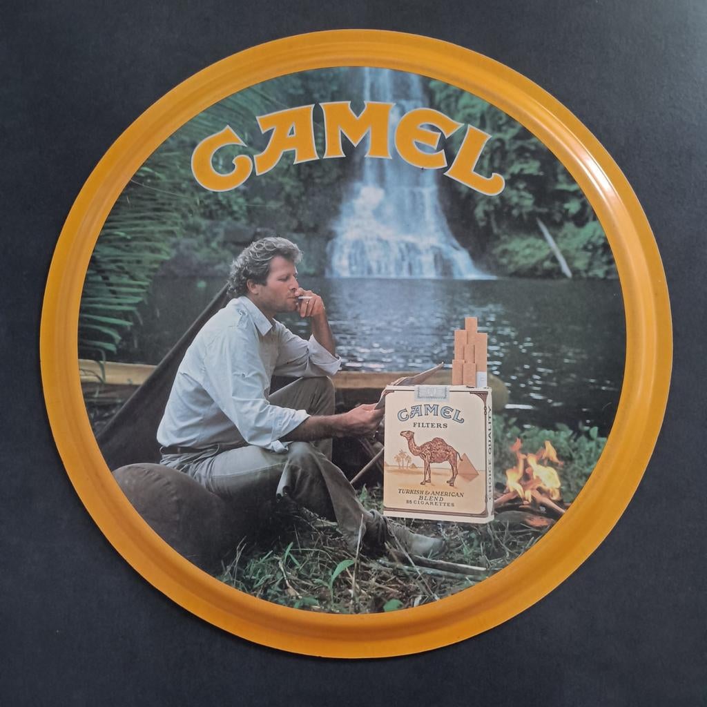 Camel dienblad/plateau 44cm, Verzamelen, Rookartikelen, Aanstekers en Luciferdoosjes, Ophalen of Verzenden, Gebruikt