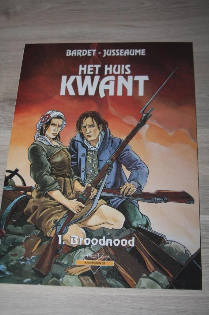 4 x strip "Het huis van kwant "SC 1991 Blitz kronieken, Ophalen of Verzenden, Zo goed als nieuw, Bardet - Jusseaume, Meerdere stripboeken