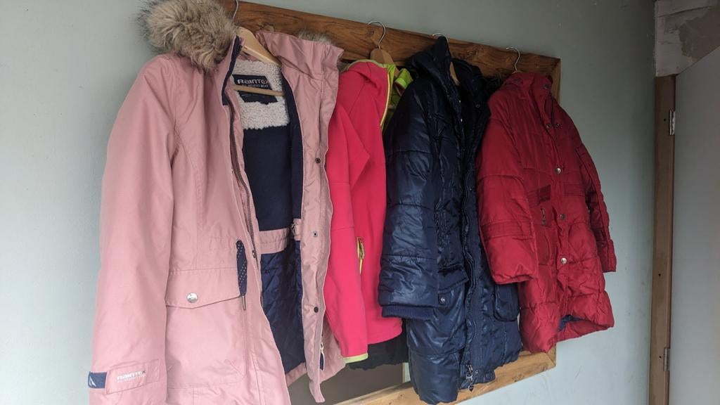 4 meisjesjassen, Kinderen en Baby's, Ophalen of Verzenden, Gebruikt, Meisje, Jas