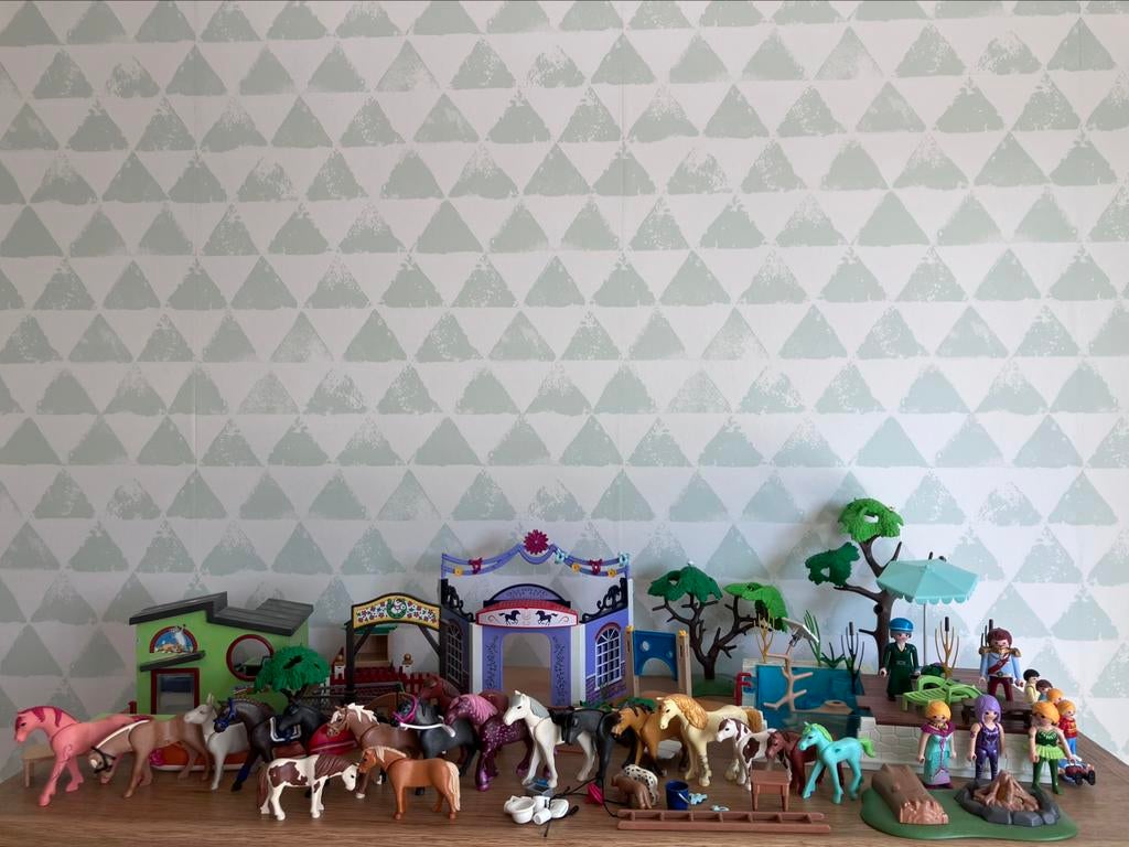 Playmobil - lot met veel paarden, Ophalen of Verzenden