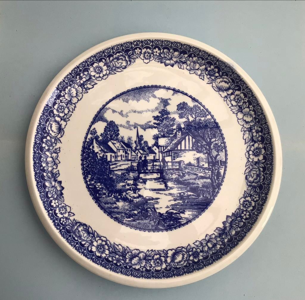 Bord Delfts Blauw, diameter 24 cm., Enlèvement ou Envoi