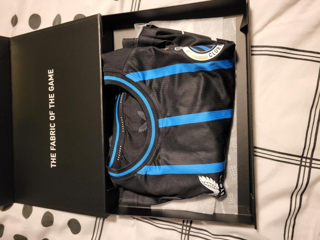 Officeel gedragen shirt forbs champions league club brugge, Enlèvement, Comme neuf, Maillot
