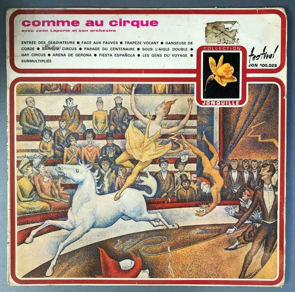 Vinyle de Jean Laporte: "Comme au cirque", Enlèvement ou Envoi, Utilisé