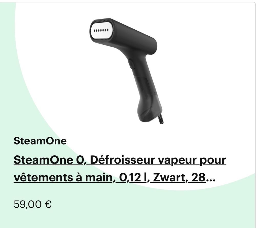 Défroisseur Steamone, Enlèvement, Utilisé, Fer à repasser avec cordon