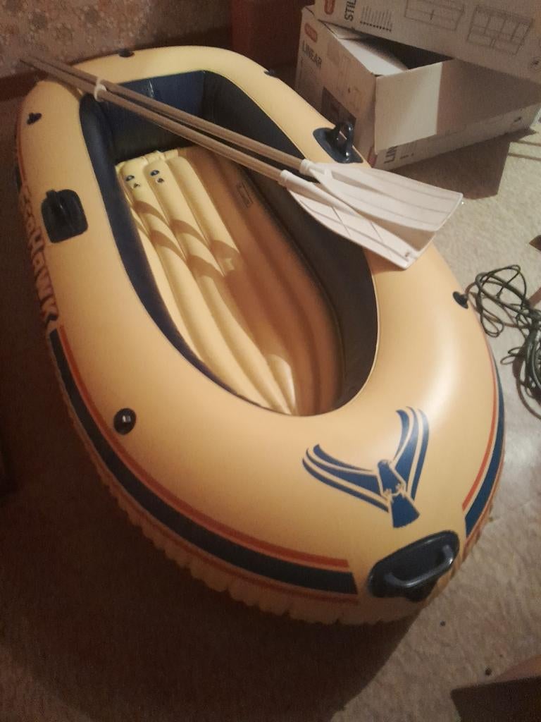 Nieuw opblaasbare rubberboot INTEX 2 personen 2 roeispanen, Ophalen of Verzenden
