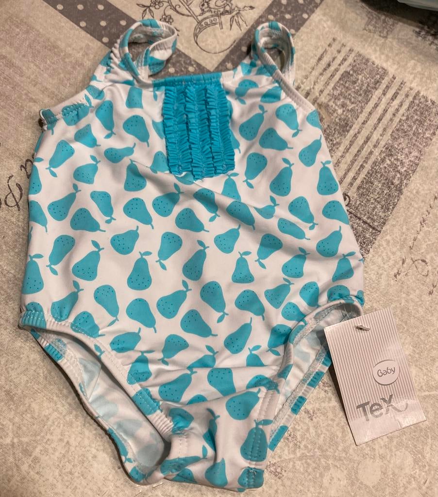 Baby badpakje Tex,9 maanden/71., Kinderen en Baby's, Babykleding | Baby-zwemkleding, Meisje, Badpak, Nieuw, Ophalen of Verzenden