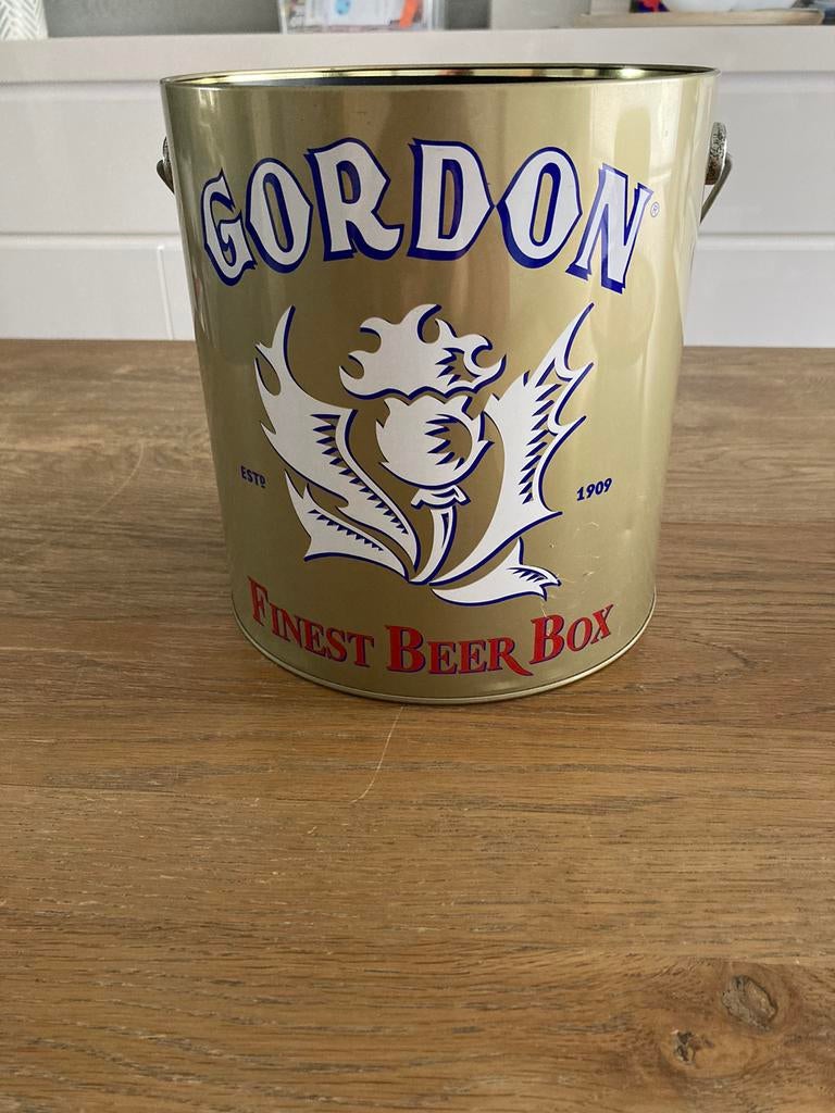 Gordon Finest bier emmer, Ophalen of Verzenden, Zo goed als nieuw