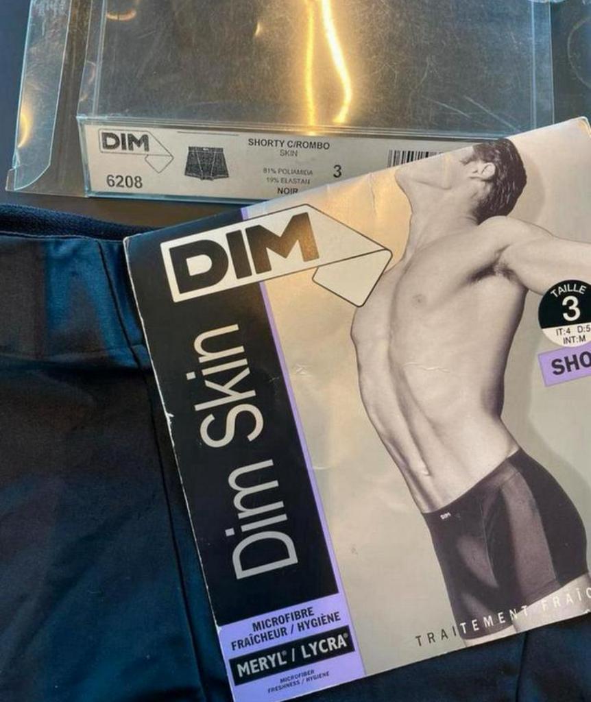 DIM Skin Microfiber shorty, Verzenden, Zwart, DIM, Boxer