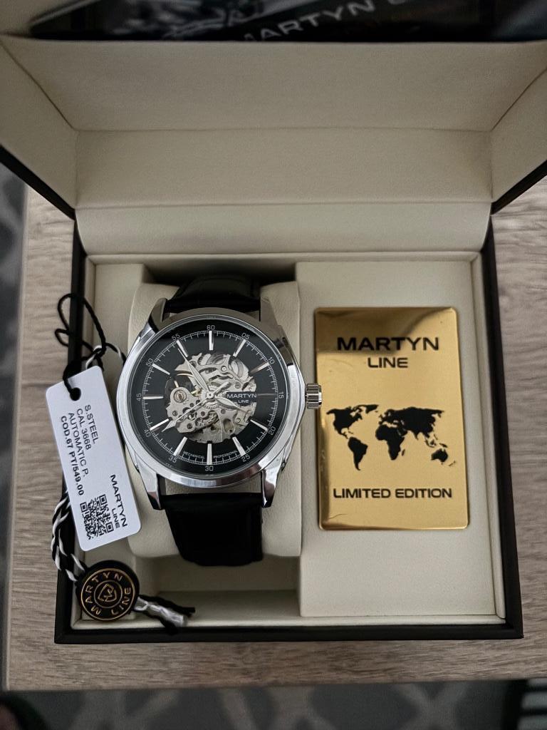 Horloge martyn line, Bijoux, Sacs & Beauté, Autres marques, Cuir, Acier, Enlèvement