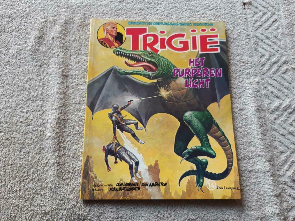 Trigie.14.Het purperen licht., Eén stripboek, Ophalen of Verzenden, Gelezen