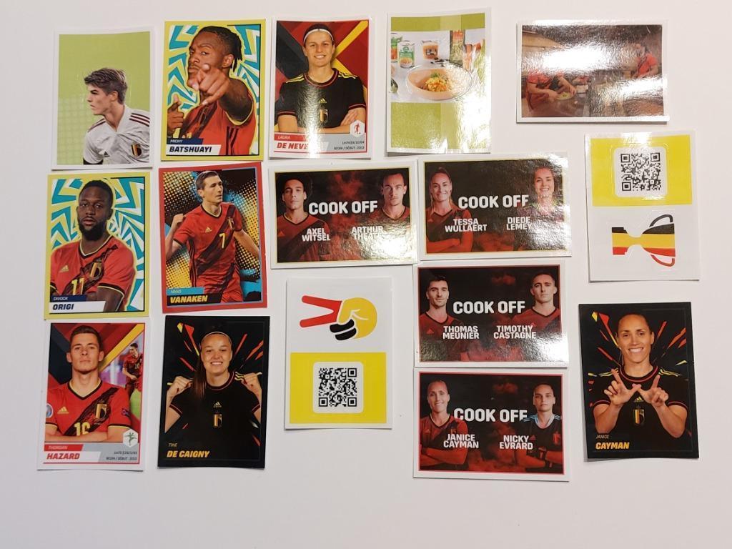 70 tal Stickers panini carrefour  Red devils 2022, Ophalen of Verzenden