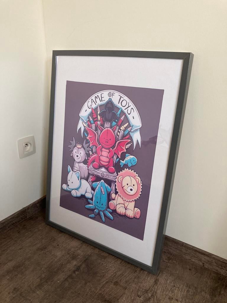 Poster + lijst Ikea, Ophalen, Kunststof, 50 tot 75 cm, Zo goed als nieuw