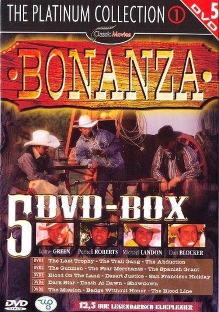 Bonanza 5 dvd box, Cd's en Dvd's, Dvd's | Tv en Series, Vanaf 9 jaar, Ophalen of Verzenden