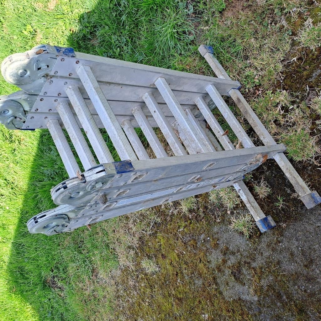 Plooiladder, Doe-het-zelf en Bouw, Ophalen, Gebruikt